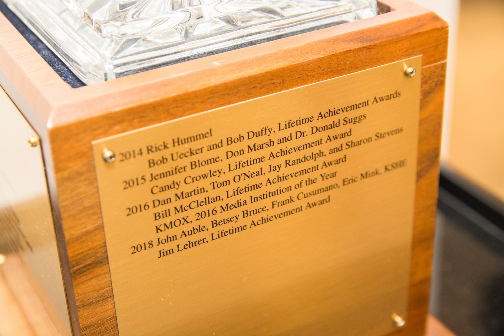 St. Louis Press Club's Media Persons of the Year award